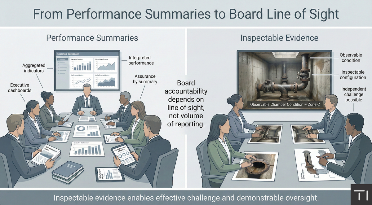 Why Boards Need Inspectable Evidence, Not Performance Summaries