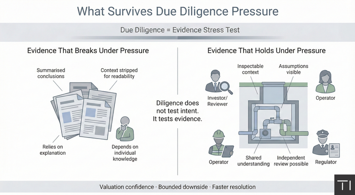 Due Diligence Is an Evidence Stress Test