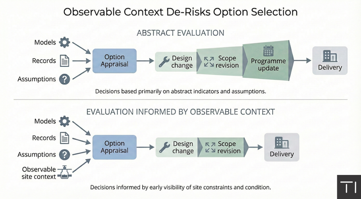 Why Early Evidence Reduces Late-Stage Delivery Risk